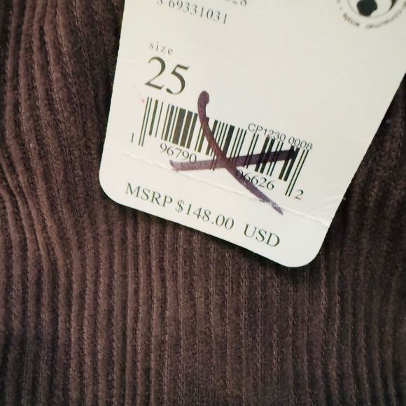 New Free People Harlow Wide Leg Corduroy Pants - Picture 3 of 8